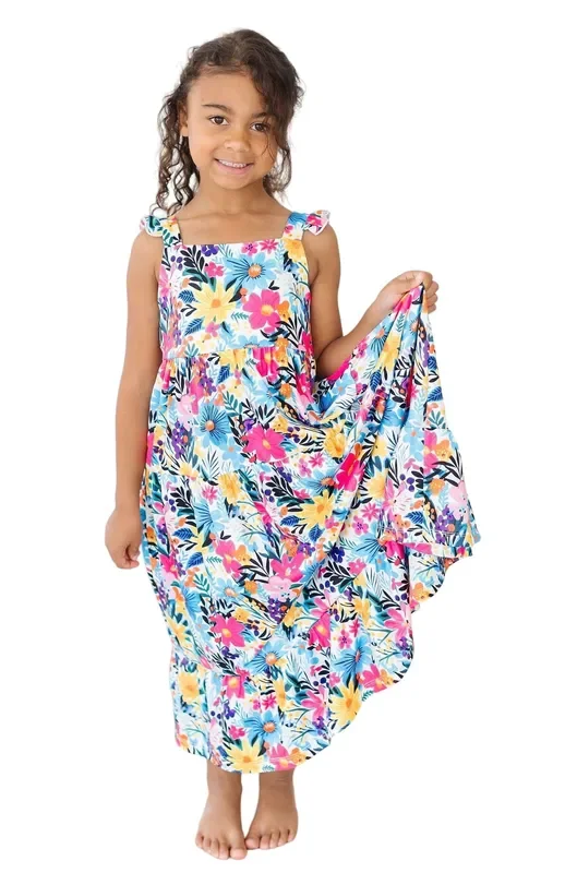 Petal Paradise Ruffle Maxi Dress