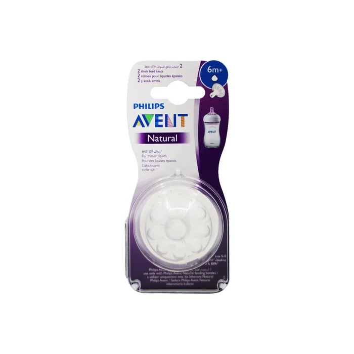 Philips Avent Nat 2.0 Feeding Teats Thick Feed X2 Pieces