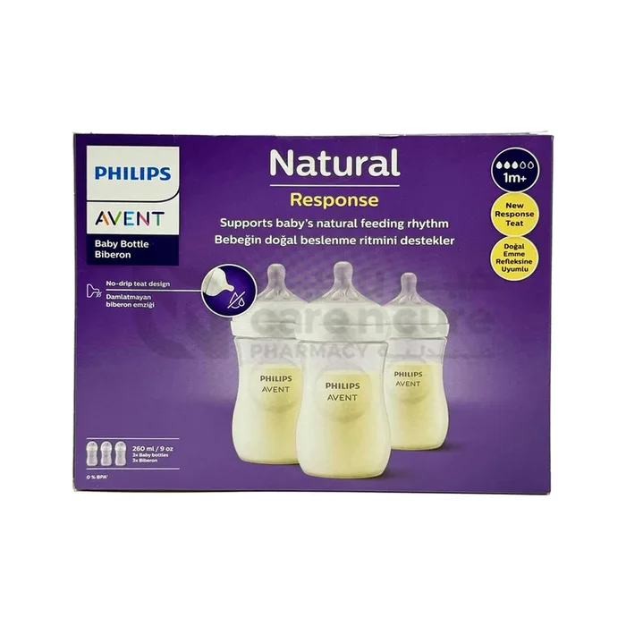Philips Avent SCY903/03 Bottle Natural 3.0 9oz 3 Pieces
