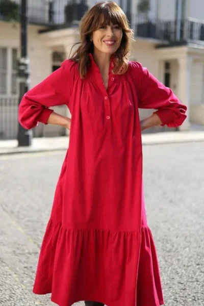 Phoebe Dress in Hot Pink
