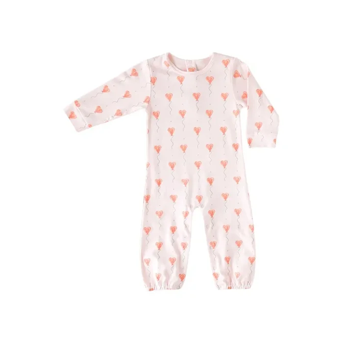 Pink Heart Balloon Romper
