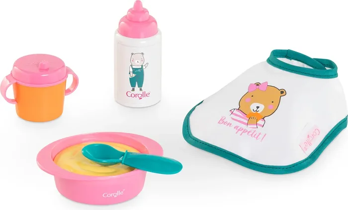 Pink Mealtime Set for 12 ” Dolls