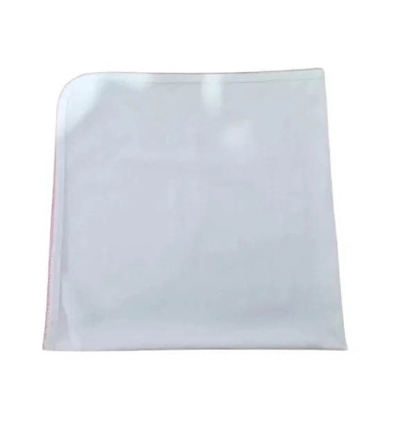 Pink Picot Trim Receiving Blanket