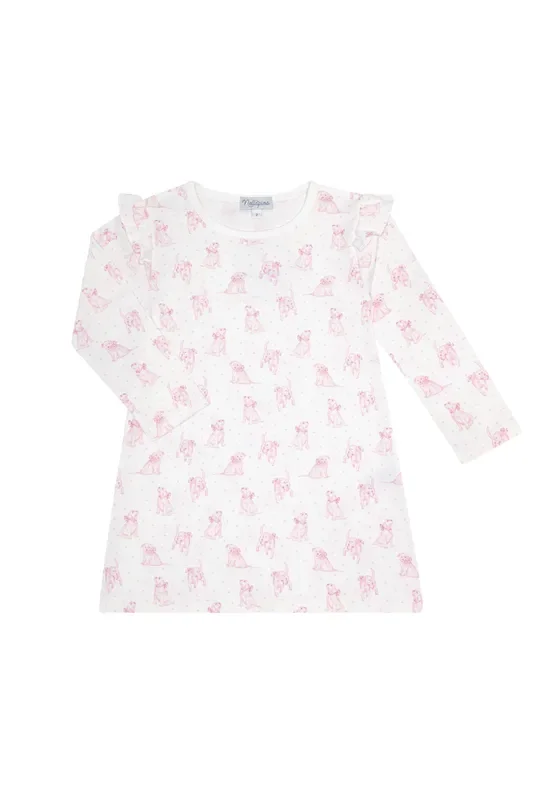 Pink Puppy Love Print Playtime Dress