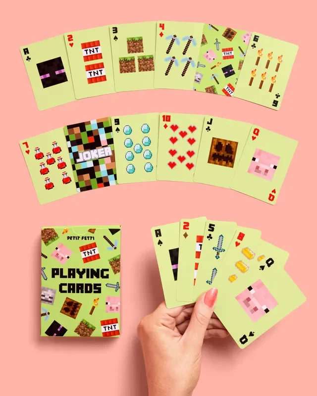 Pixel Mining Gamer Cards – 54 Playing Cards