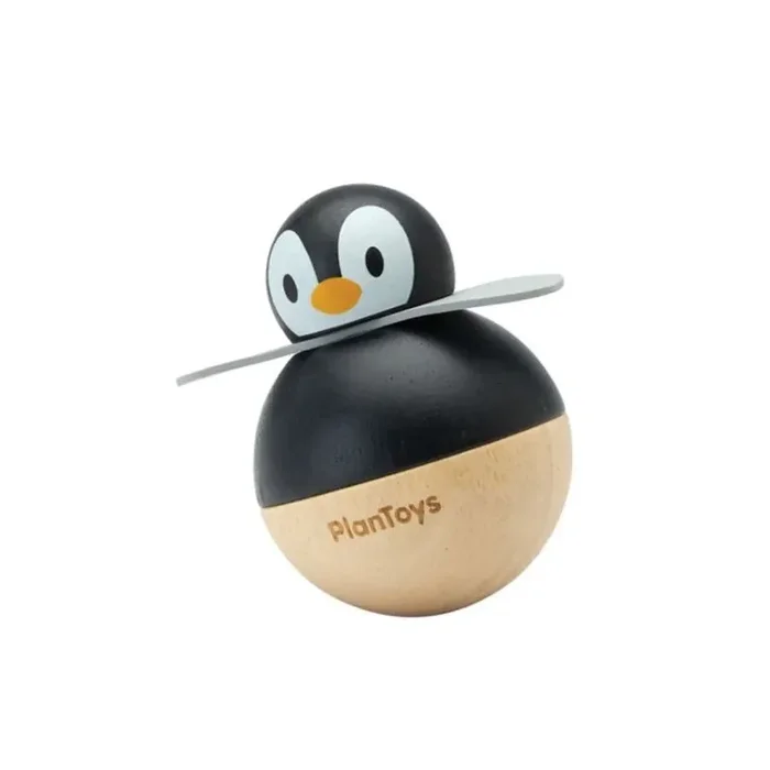 Plan Toys Penguin Wobbler, New