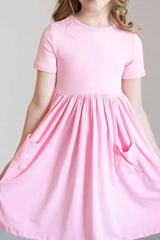 Pocket Twirl Dress | Bubblegum Pink