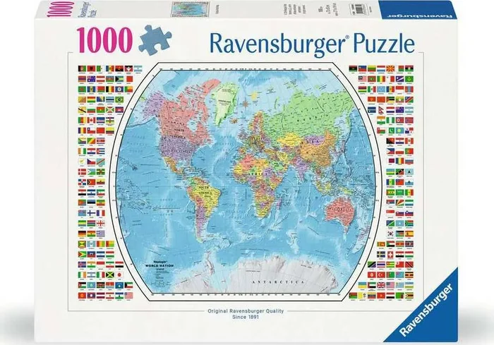 Political World Map (1000 Piece Puzzle)