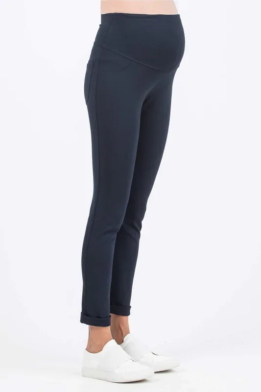Ponte maternity trousers classic navy