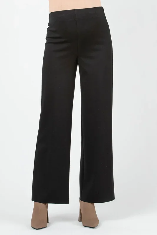Ponte Maternity Trousers Straight Leg Black