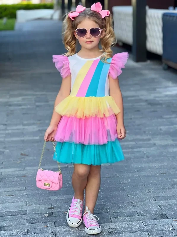 Pop Of Color Rainbow Dress