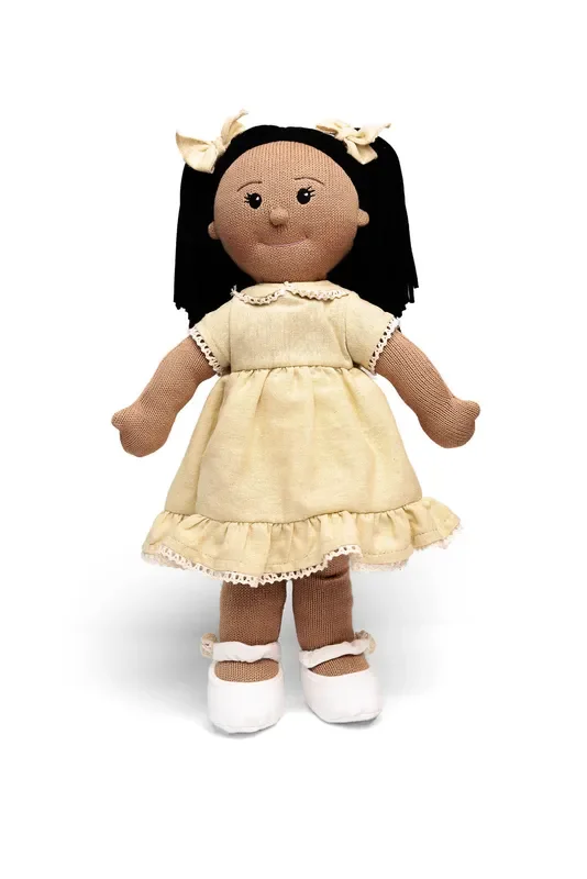Poppie Toys The Clementine Collective Eco-Friendly Knitted Doll Penelope