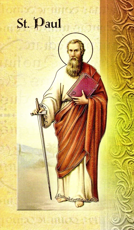 Prayer Card & Biography – St Paul