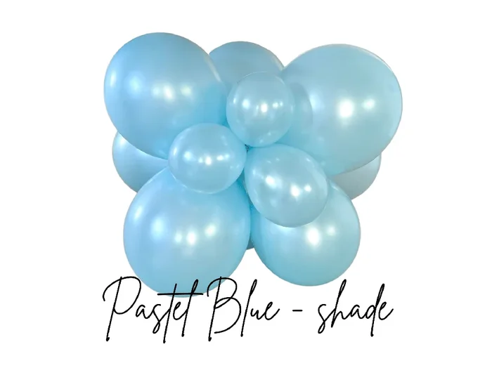 Premium Pastel Blue Latex Balloon Cluster (5 “, 11” And 17”)