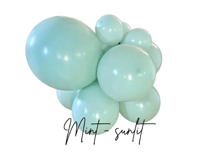 Premium Sea Glass Latex Balloon Cluster (5 “, 11”, And 17)