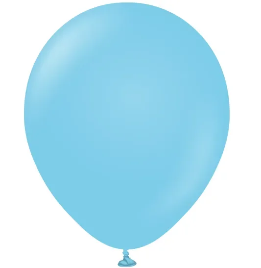 Premium Sky-blue Latex Balloon Cluster (5 “, 11” And 17”)