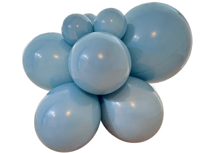Premium Slate Blue Latex Balloon Cluster (5 “, 11” And 17”)