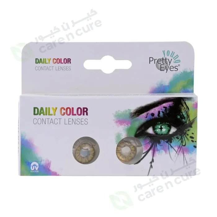 Pretty Eyes Daily Color Lenses ‘2’ Light Hazel