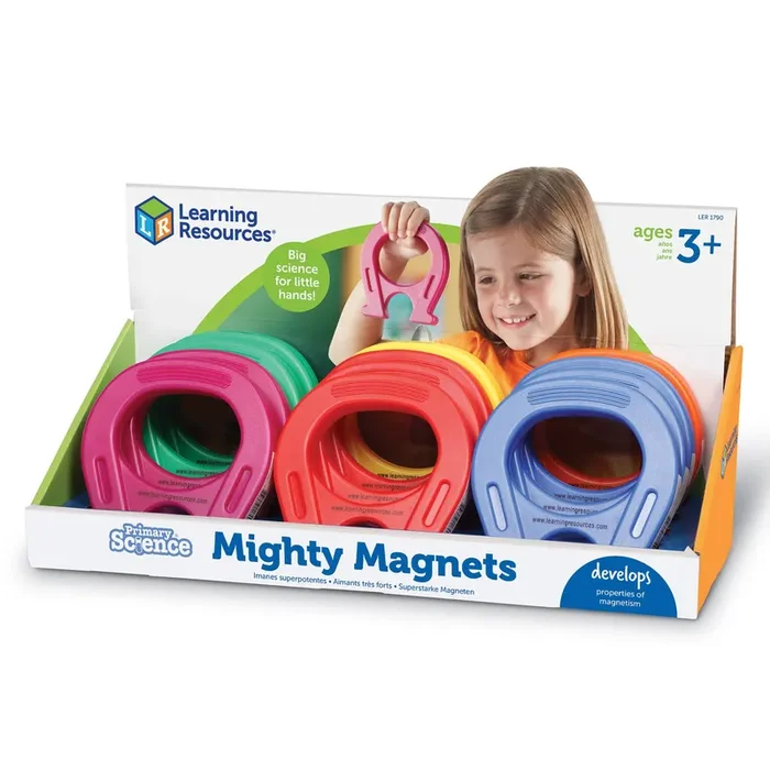 Primary Science 5 ” Mighty Magnets, Set of 12