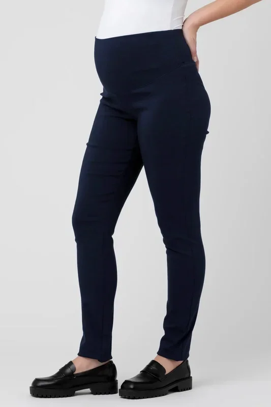 Pull-On Stretch-Umstandshose navy