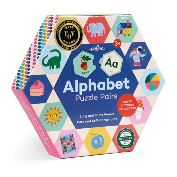 Puzzle Pairs – Alphabet (Hexagon)