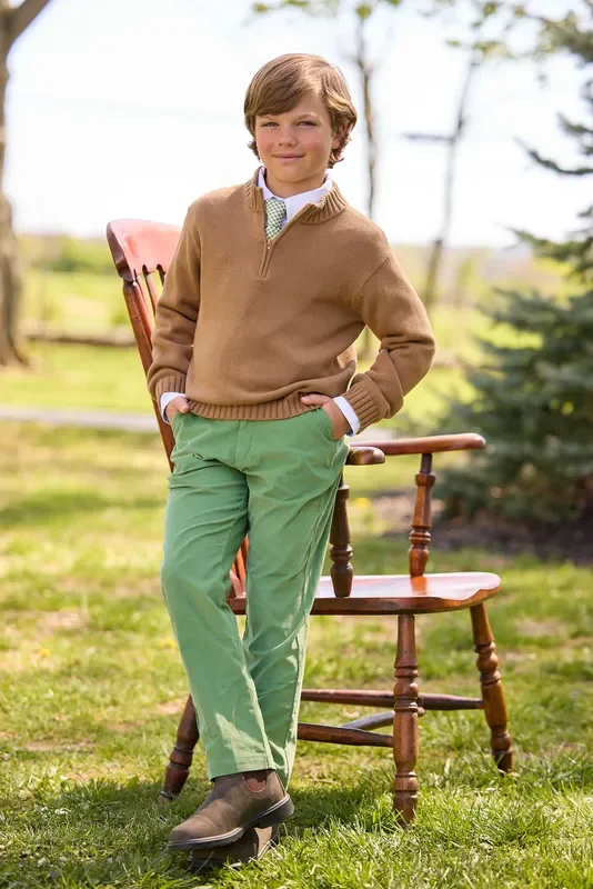 Quarter Zip Sweater – Chesnut