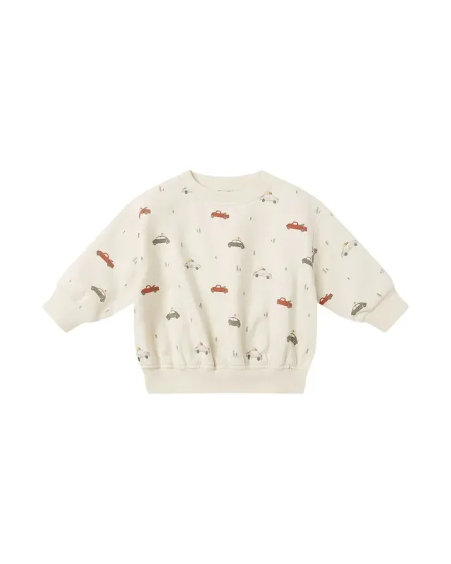 Quincy Mae Baby Boy Holiday Relaxed Fleece Sweatshirt