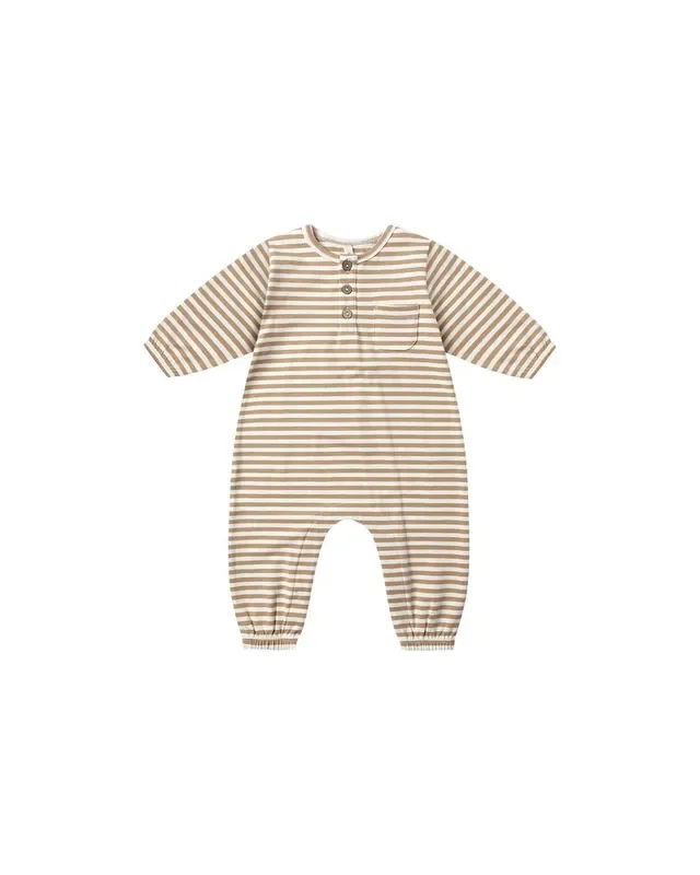Quincy Mae Long Sleeve Pocket Jumpsuit
