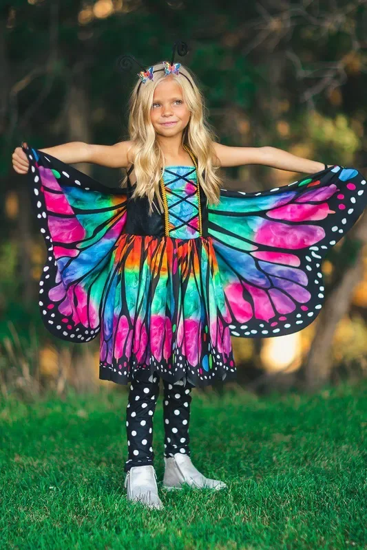 Rainbow Butterfly Costume – 3 Piece Set
