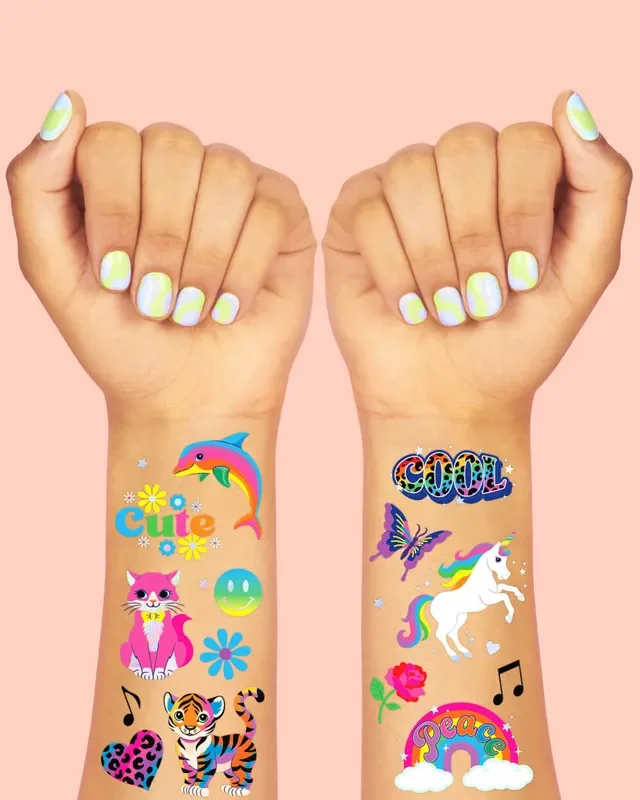 Rainbow Dreamland Tattoos – 68 Temporary Tattoos