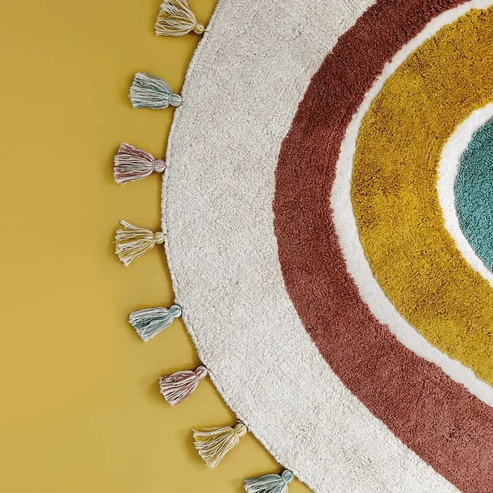 Rainbow Rainbow Children’s Rug With Tassels