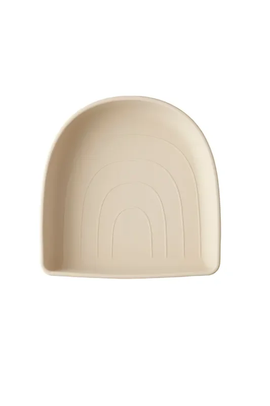 Rainbow Silicone Suction Plate – Creme