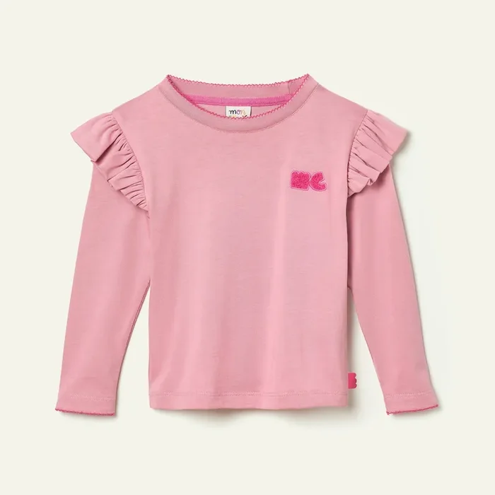 Recycled Cotton Mc Ruffled T-shirt