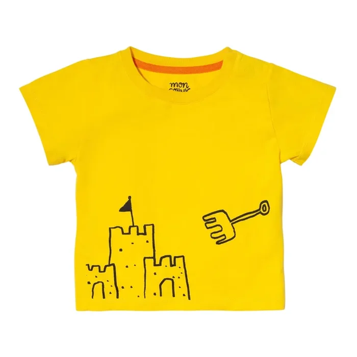 Recycled Cotton Sandcastle Baby T-shirt