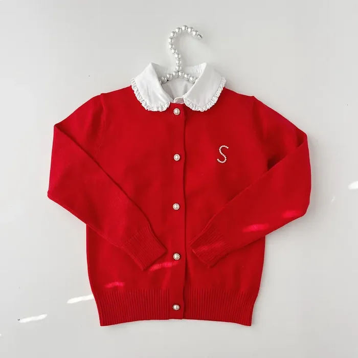 Red Pearl Cardigan