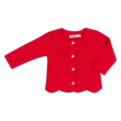RED STRETCH FLEECE JACKET