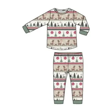 Reindeer Fair Isle – L/s Loungewear Set