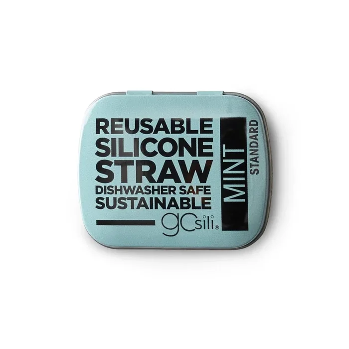 Reusable Silicone Straw in Travel Tin – Standard Size
