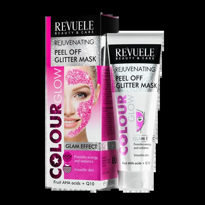 REVUELE COLOUR GLOW Rejuvenating Peel off Pink Mask-80ml