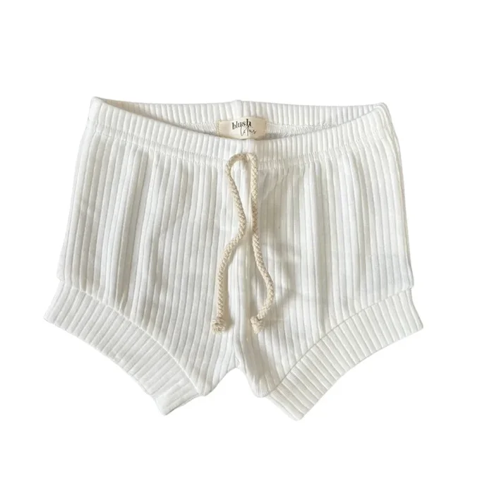Ribbed Shorties – Dove