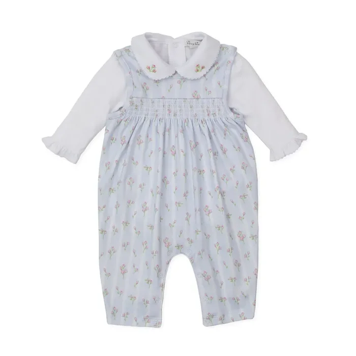 Ribbon Stripe Overall Set