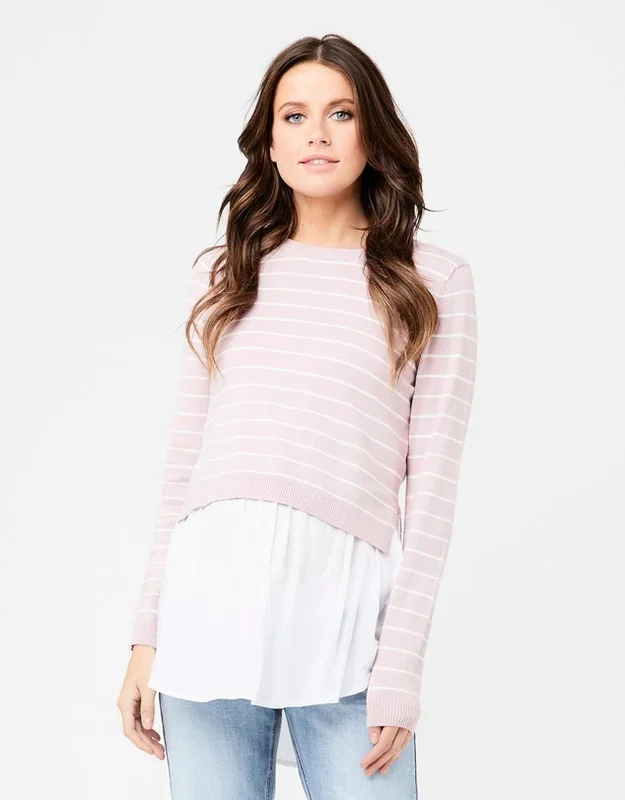 Ripe Button Sia Maternity & Nursing Knit Top
