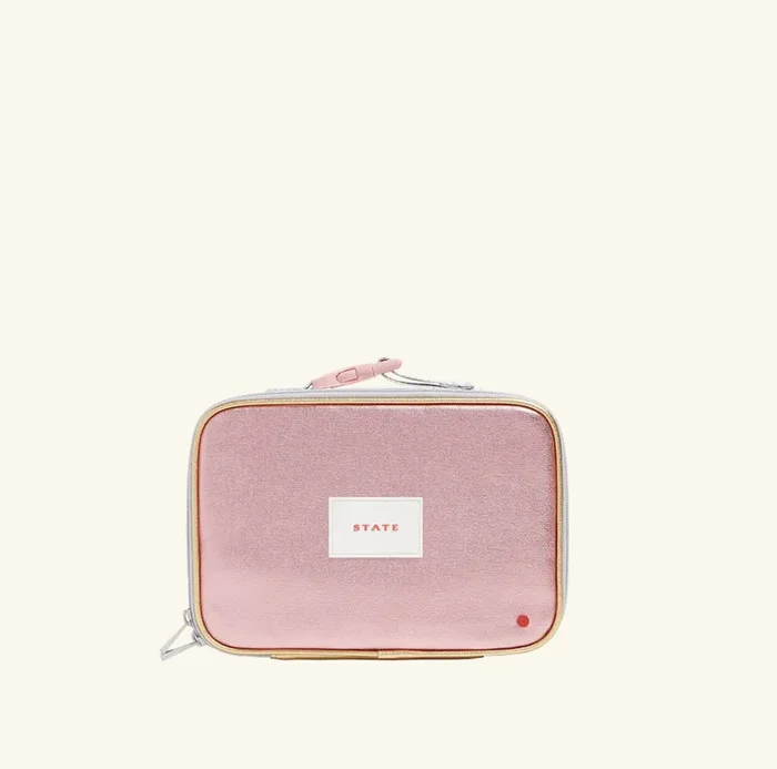 Rodgers Lunch Box | Pink + Silver