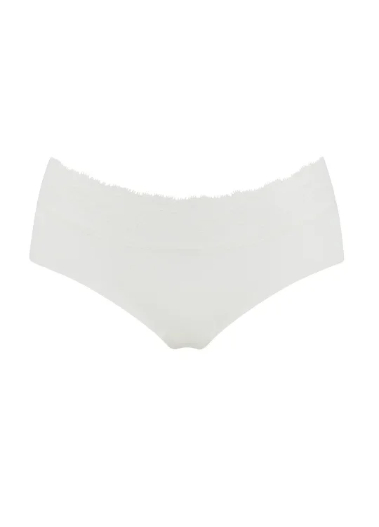 Rosa Lace Trim Knicker – White