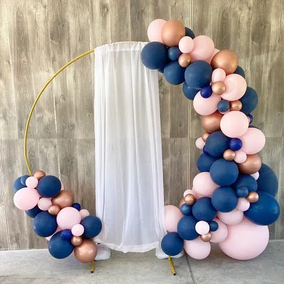 Rose Gold & Navy Balloon Garland Kit