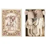 Royal twin mice, Little sister and brother in matchbox