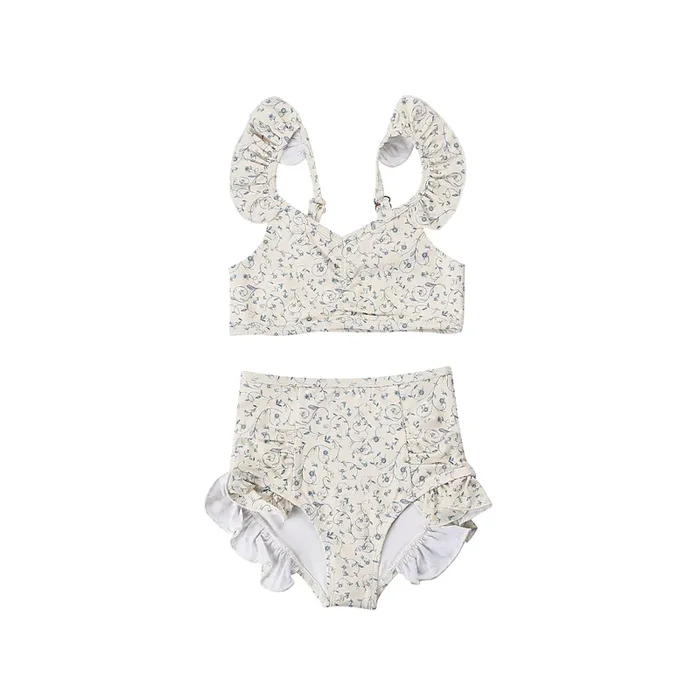 Ruffle 2 Piece Bikini | Upf + Recycled – Scandi Floral