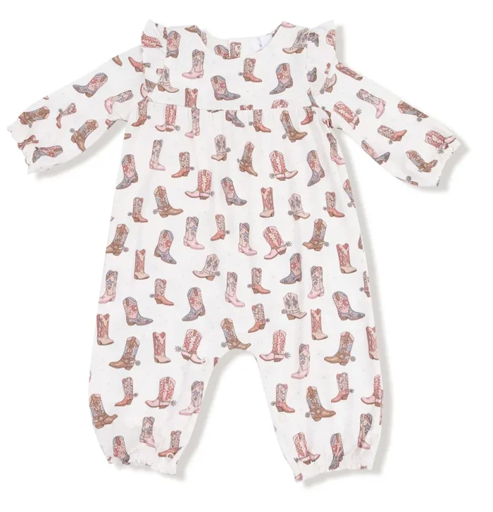 Ruffle Sleeve Romper | Future Cowgirl