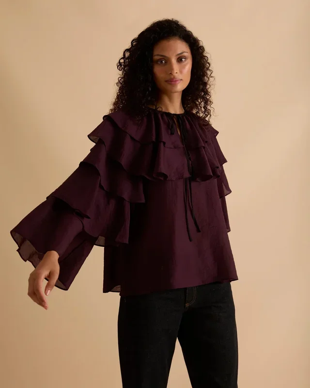 Ruffle Sleeve Top