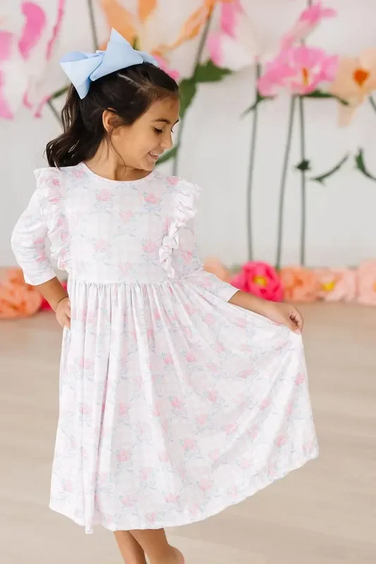 Ruffle Twirl Dress | Ribbons & Roses